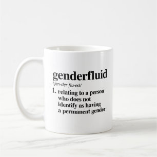 Genderfluid Definition -定義済みLGBTQ用語- コーヒーマグカップ