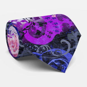 Genderfluid Dragon Damask - Genderfluidプライドフラグ ネクタイ