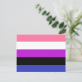 Genderfluid Flag ポストカード (スタンド正面)