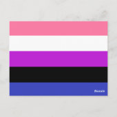 Genderfluid Flag ポストカード (裏面)