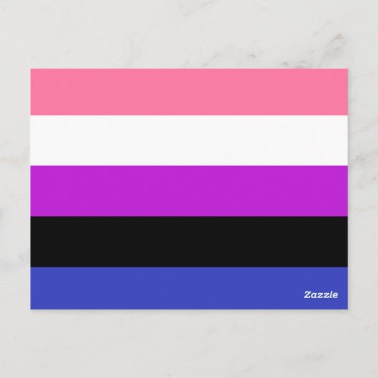 Genderfluid Flag ポストカード (裏面)