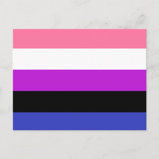 Genderfluid Flag ポストカード (正面)