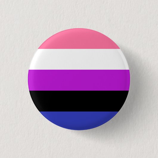 Genderfluid Flag 缶バッジ (正面)
