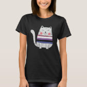 Genderfluid Flag LGBTQ Cats Pride Cat Tシャツ (正面)