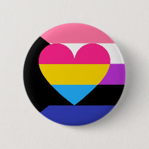 Genderfluid Panromantic Demisexualのプライドボタン