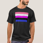 Genderfluid Pride Flag national pride Tシャツ (正面)