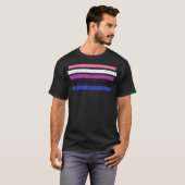 Genderfluid Pride Flag NonBinary Gender Queer LGBT Tシャツ (正面フル)