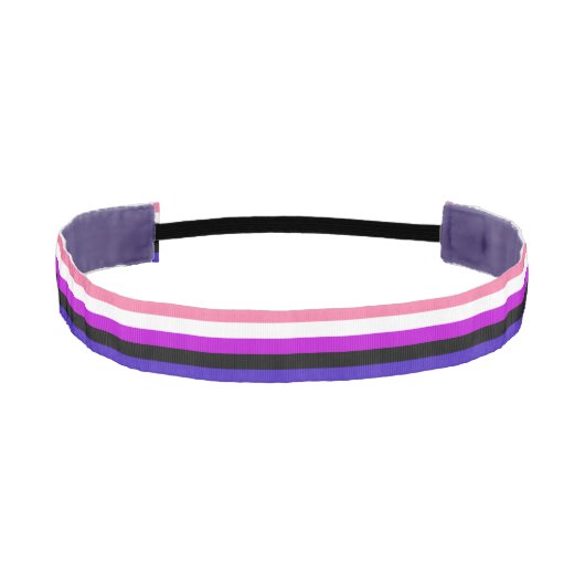 Genderfluidity Pride flag Athletic Headband アスレチックヘッドバンド (正面)