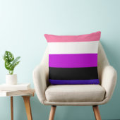 Genderfluidity pride flag design クッション (椅子)