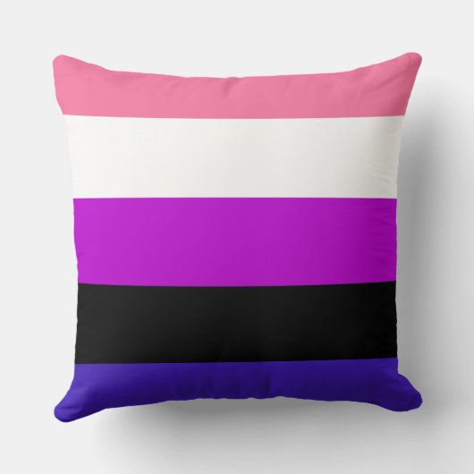 Genderfluidity pride flag design クッション (裏面)