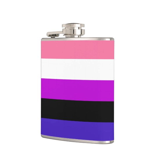 Genderfluidity Pride flag Flask フラスク (左)