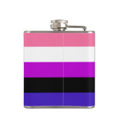 Genderfluidity Pride flag Flask フラスク (裏面)