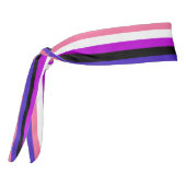 Genderfluidity Pride flag Tie Headband タイヘッドバンド (回転270)