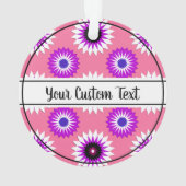 Genderfluidity pride pink flower pattern ornament オーナメント (裏面)