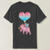 Genderflux Pig Fairy - Nonbinary Gender  Tシャツ (デザイン正面)