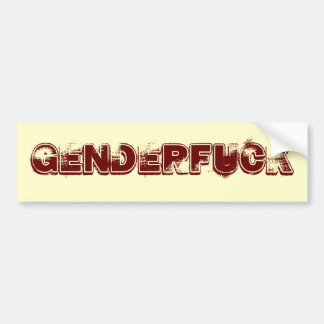 "Genderfuck"のバンパーステッカー バンパーステッカー