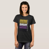 Genderqueerがバイナリ以外のバーコードを想定しない Tシャツ (正面フル)