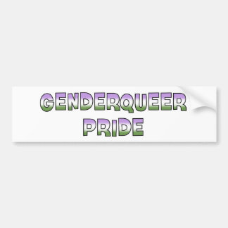 Genderqueerのプライド バンパーステッカー