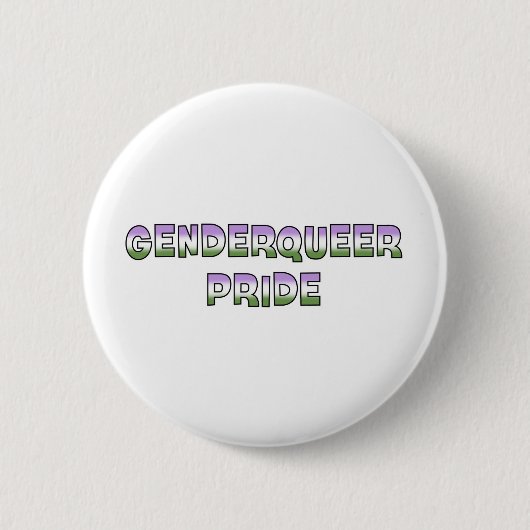 Genderqueerのプライド 缶バッジ (正面)