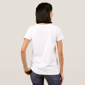 Genderqueerの大きいピクセルハートデザインプライドフラグ Tシャツ (裏面フル)