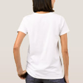 Genderqueerの大きいピクセルハートデザインプライドフラグ Tシャツ (裏面)