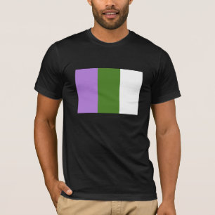 Genderqueerの旗のワイシャツ Tシャツ
