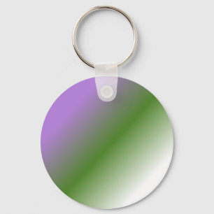 Genderqueerの旗のkeychain -勾配 キーホルダー