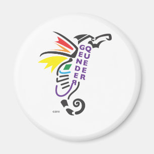 Genderqueerの記号の磁石 マグネット