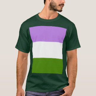 Genderqueerプライドの配色グラフィック Tシャツ