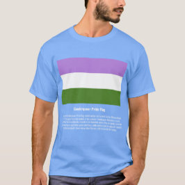 Genderqueerプライド国旗#tee #LGBTQ+ Tシャツ