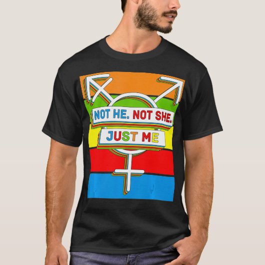 GenderqueerプライドLGBTQ非バイナリ Tシャツ (正面)