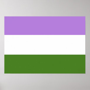 GENDERQUEER FLAGオリジナル-.png ポスター