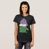 Genderqueer Kitten Gay Pride LGBTQ Queer Flag Tシャツ (正面フル)