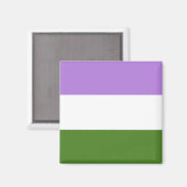 Genderqueer Pride Flag  マグネット (正面/裏面)