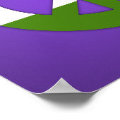 Genderqueer Pride flag Poster ポスター (角)