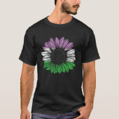 Genderqueer Pride Flower Tシャツ (正面)