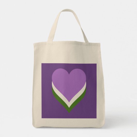 Genderqueer pride hearts  トートバッグ (裏面)