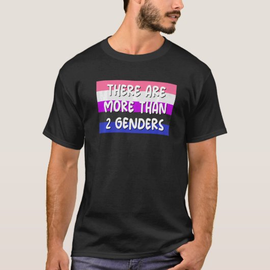 Genders GenderfluidフラグOmnが2つ以上ある Tシャツ (正面)