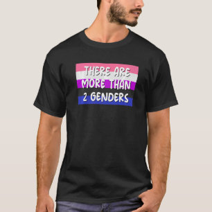 Genders GenderfluidフラグOmnが2つ以上ある Tシャツ
