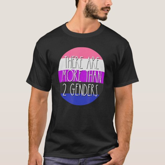 Genders GenderfluidフラグOmnが2つ以上ある Tシャツ (正面)