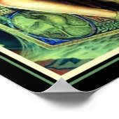 Gene Pressler 12 x 16の「月とあなたたち」 ポスター (角)