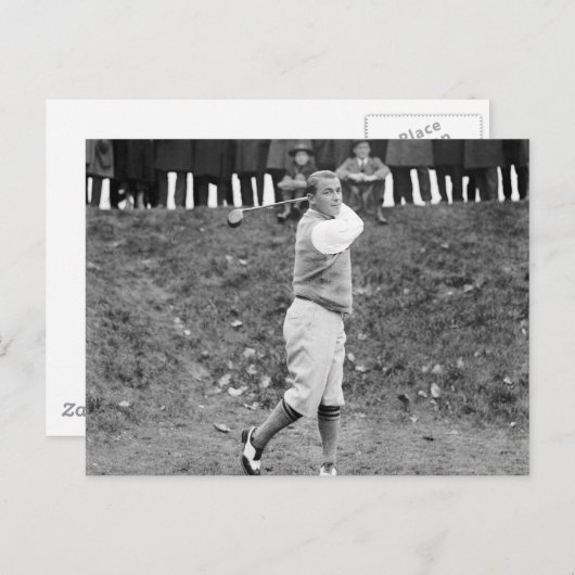 Gene Sarazen, 1922 ポストカード (正面/裏面)