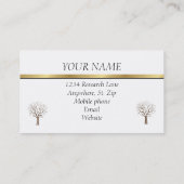 GENEALOGISTの研究者の名刺 名刺 (裏面)