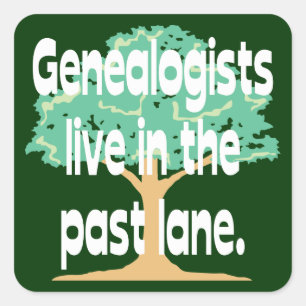 Genealogistsは過去の車線に住んでいます スクエアシール