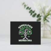 Genealogy DNA Tree Genealogy Family Historian Gift ポストカード (スタンド正面)