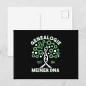 Genealogy DNA Tree Genealogy Family Historian Gift ポストカード (正面/裏面)