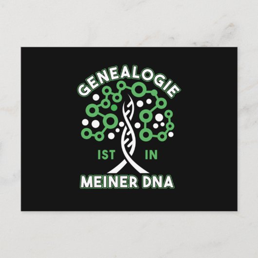Genealogy DNA Tree Genealogy Family Historian Gift ポストカード (正面)