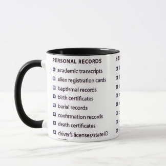 Genealogy Records Mug マグカップ
