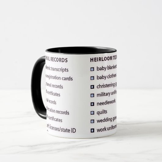 Genealogy Records Mug マグカップ (正面左)