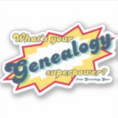 Genealogy Superpower シール (正面)